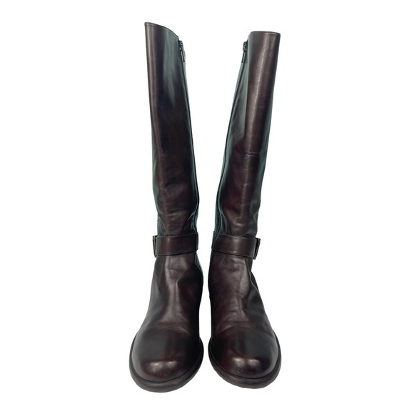 Stuart Weitzman Brown Leather Riding Boots | Size 7 - Picture 8 of 12